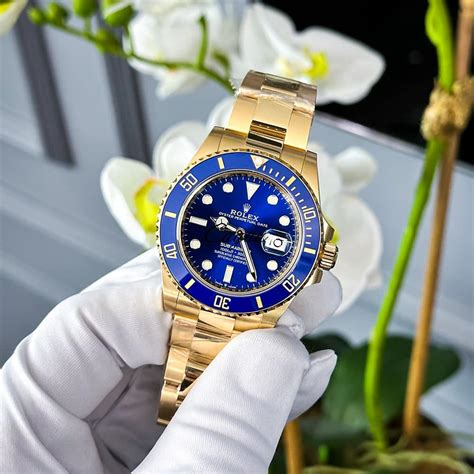 gold rolex submariner blue face price|blue gold Rolex Submariner price.